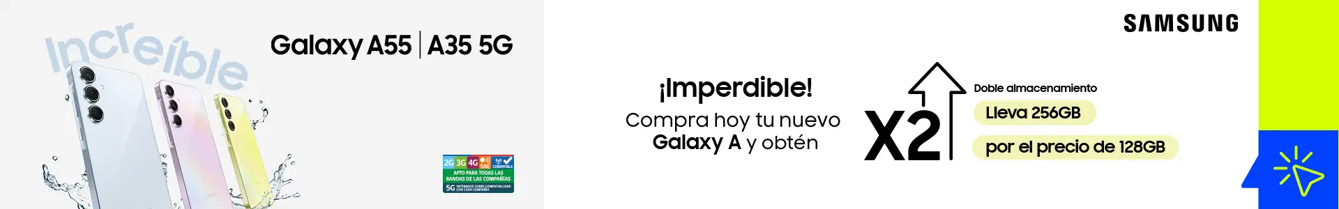 Banner Header Campaña Lanzaminto Galaxy A55 A35